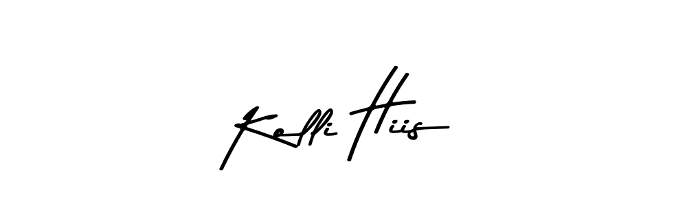 Create a beautiful signature design for name Kolli Hiis. With this signature (Asem Kandis PERSONAL USE) fonts, you can make a handwritten signature for free. Kolli Hiis signature style 9 images and pictures png