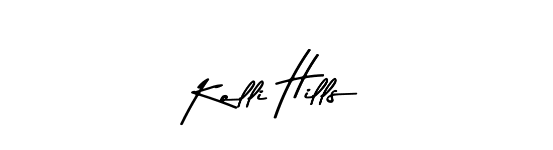 Asem Kandis PERSONAL USE is a professional signature style that is perfect for those who want to add a touch of class to their signature. It is also a great choice for those who want to make their signature more unique. Get Kolli Hills name to fancy signature for free. Kolli Hills signature style 9 images and pictures png