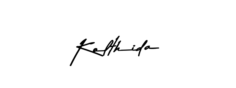 You should practise on your own different ways (Asem Kandis PERSONAL USE) to write your name (Kolthida) in signature. don't let someone else do it for you. Kolthida signature style 9 images and pictures png