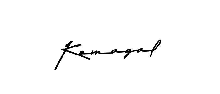 Design your own signature with our free online signature maker. With this signature software, you can create a handwritten (Asem Kandis PERSONAL USE) signature for name Komagal. Komagal signature style 9 images and pictures png