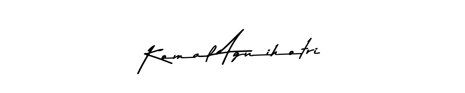 You should practise on your own different ways (Asem Kandis PERSONAL USE) to write your name (Komal Agnihotri) in signature. don't let someone else do it for you. Komal Agnihotri signature style 9 images and pictures png