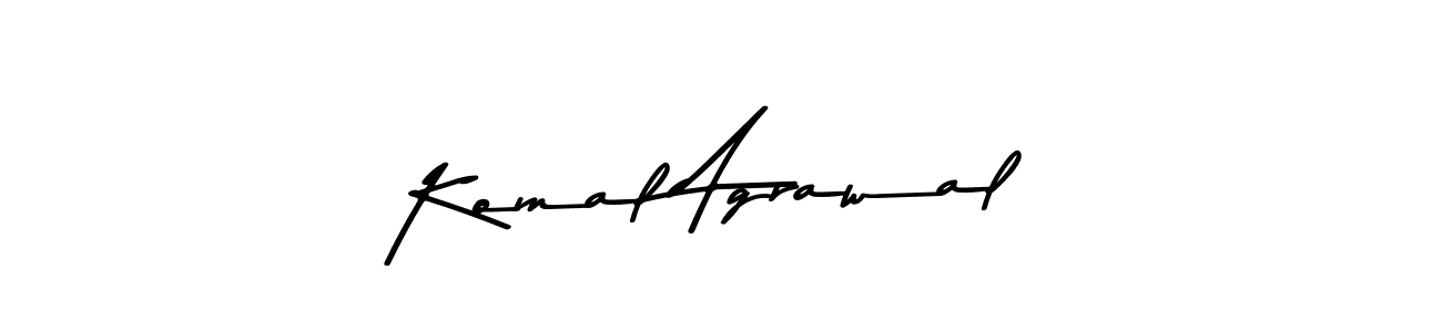 You should practise on your own different ways (Asem Kandis PERSONAL USE) to write your name (Komal Agrawal) in signature. don't let someone else do it for you. Komal Agrawal signature style 9 images and pictures png