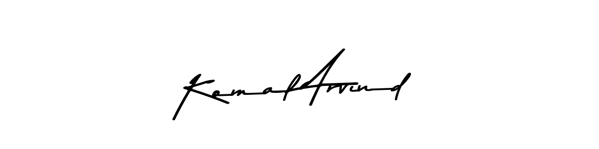 Make a beautiful signature design for name Komal Arvind. Use this online signature maker to create a handwritten signature for free. Komal Arvind signature style 9 images and pictures png