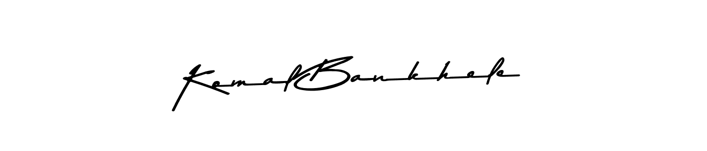 You should practise on your own different ways (Asem Kandis PERSONAL USE) to write your name (Komal Bankhele) in signature. don't let someone else do it for you. Komal Bankhele signature style 9 images and pictures png