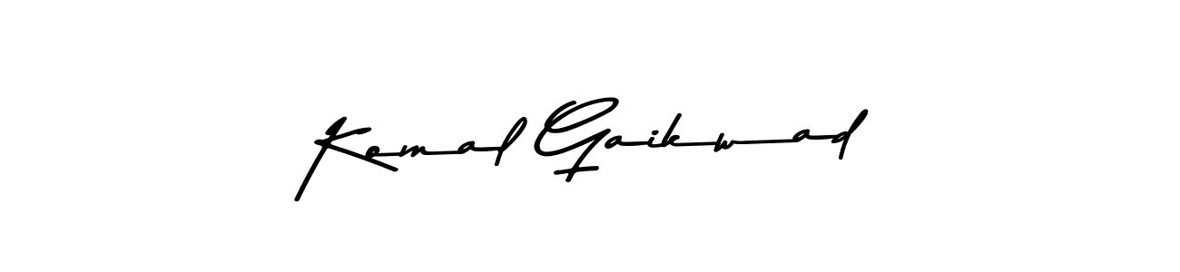 Use a signature maker to create a handwritten signature online. With this signature software, you can design (Asem Kandis PERSONAL USE) your own signature for name Komal Gaikwad. Komal Gaikwad signature style 9 images and pictures png