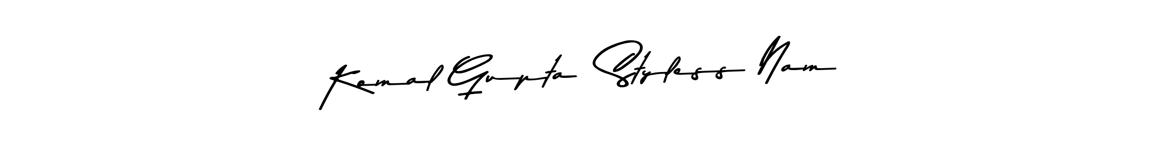 You can use this online signature creator to create a handwritten signature for the name Komal Gupta  Styless Nam. This is the best online autograph maker. Komal Gupta  Styless Nam signature style 9 images and pictures png