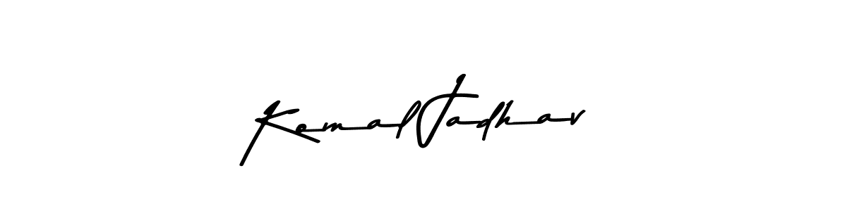 Design your own signature with our free online signature maker. With this signature software, you can create a handwritten (Asem Kandis PERSONAL USE) signature for name Komal Jadhav. Komal Jadhav signature style 9 images and pictures png