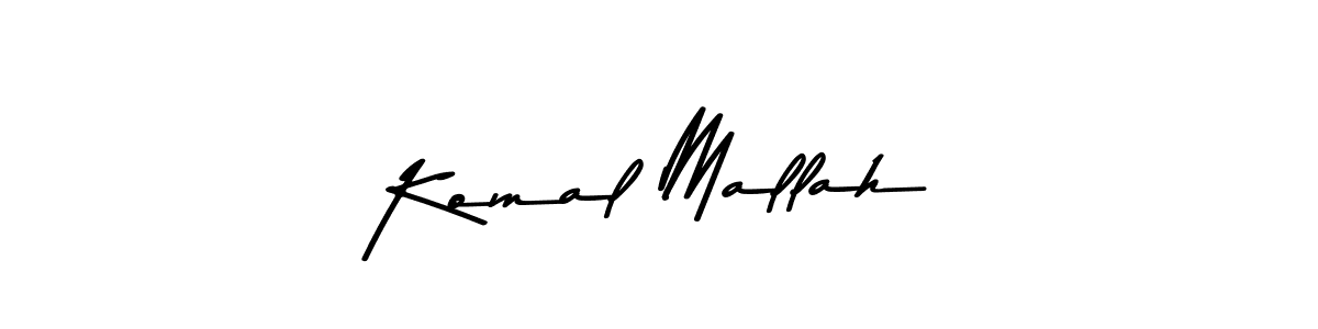The best way (Asem Kandis PERSONAL USE) to make a short signature is to pick only two or three words in your name. The name Komal Mallah include a total of six letters. For converting this name. Komal Mallah signature style 9 images and pictures png