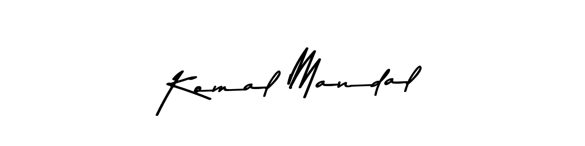The best way (Asem Kandis PERSONAL USE) to make a short signature is to pick only two or three words in your name. The name Komal Mandal include a total of six letters. For converting this name. Komal Mandal signature style 9 images and pictures png