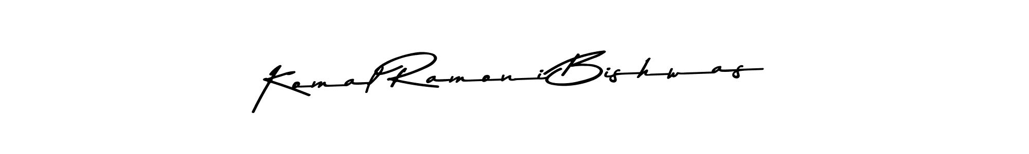 You can use this online signature creator to create a handwritten signature for the name Komal Ramoni Bishwas. This is the best online autograph maker. Komal Ramoni Bishwas signature style 9 images and pictures png
