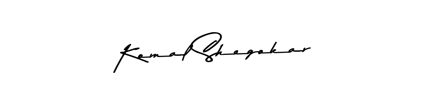 Make a beautiful signature design for name Komal Shegokar. With this signature (Asem Kandis PERSONAL USE) style, you can create a handwritten signature for free. Komal Shegokar signature style 9 images and pictures png