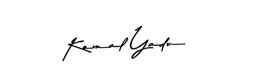 How to make Komal Yadu name signature. Use Asem Kandis PERSONAL USE style for creating short signs online. This is the latest handwritten sign. Komal Yadu signature style 9 images and pictures png