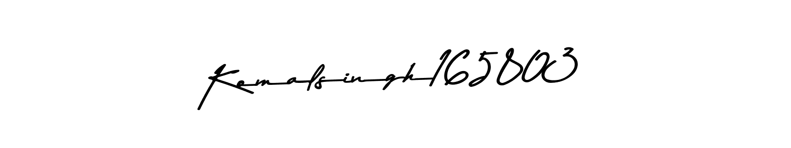 Design your own signature with our free online signature maker. With this signature software, you can create a handwritten (Asem Kandis PERSONAL USE) signature for name Komalsingh165803. Komalsingh165803 signature style 9 images and pictures png