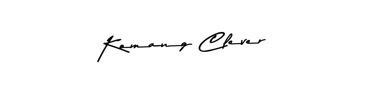Design your own signature with our free online signature maker. With this signature software, you can create a handwritten (Asem Kandis PERSONAL USE) signature for name Komang Clever. Komang Clever signature style 9 images and pictures png
