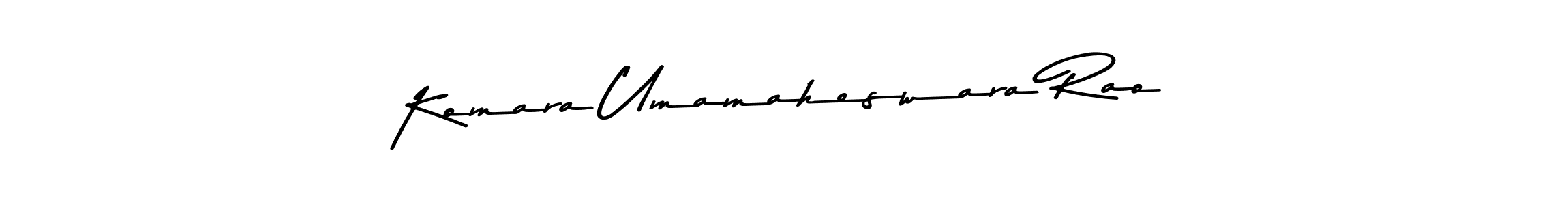 Design your own signature with our free online signature maker. With this signature software, you can create a handwritten (Asem Kandis PERSONAL USE) signature for name Komara Umamaheswara Rao. Komara Umamaheswara Rao signature style 9 images and pictures png