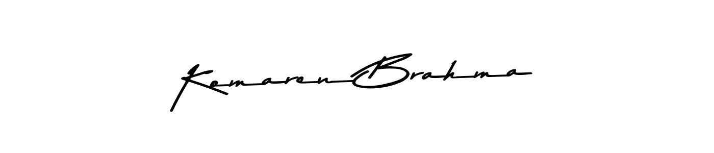 Use a signature maker to create a handwritten signature online. With this signature software, you can design (Asem Kandis PERSONAL USE) your own signature for name Komaren Brahma. Komaren Brahma signature style 9 images and pictures png