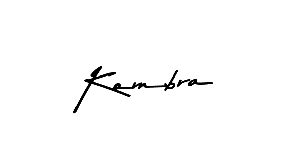Create a beautiful signature design for name Kombra. With this signature (Asem Kandis PERSONAL USE) fonts, you can make a handwritten signature for free. Kombra signature style 9 images and pictures png