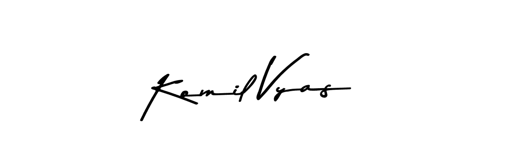 Also we have Komil Vyas name is the best signature style. Create professional handwritten signature collection using Asem Kandis PERSONAL USE autograph style. Komil Vyas signature style 9 images and pictures png