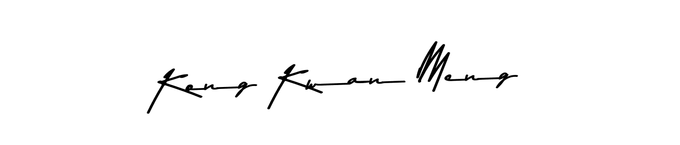 Create a beautiful signature design for name Kong Kwan Meng. With this signature (Asem Kandis PERSONAL USE) fonts, you can make a handwritten signature for free. Kong Kwan Meng signature style 9 images and pictures png