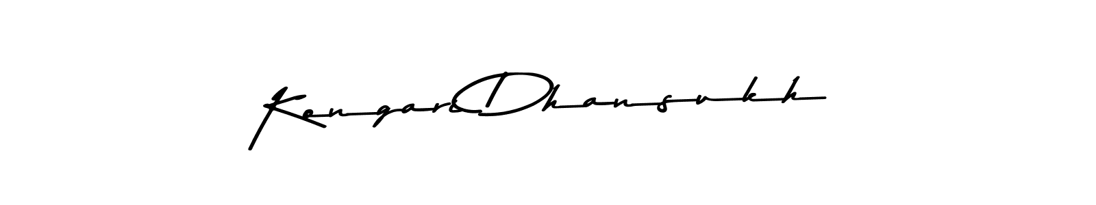 Kongari Dhansukh stylish signature style. Best Handwritten Sign (Asem Kandis PERSONAL USE) for my name. Handwritten Signature Collection Ideas for my name Kongari Dhansukh. Kongari Dhansukh signature style 9 images and pictures png