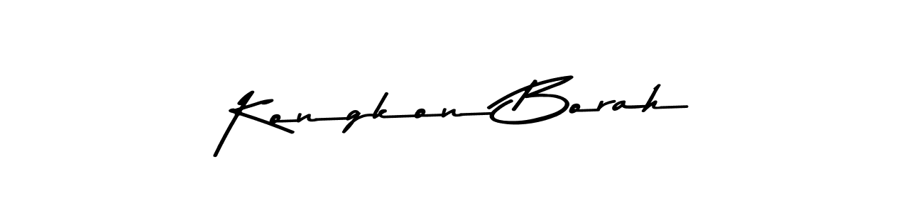 You should practise on your own different ways (Asem Kandis PERSONAL USE) to write your name (Kongkon Borah) in signature. don't let someone else do it for you. Kongkon Borah signature style 9 images and pictures png