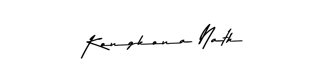 Design your own signature with our free online signature maker. With this signature software, you can create a handwritten (Asem Kandis PERSONAL USE) signature for name Kongkona Nath. Kongkona Nath signature style 9 images and pictures png