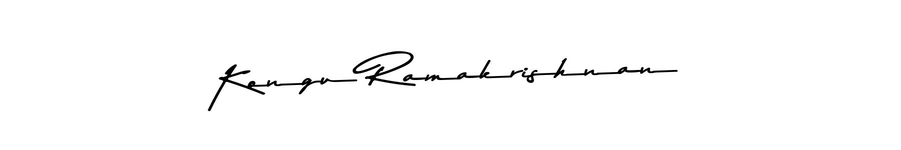 You should practise on your own different ways (Asem Kandis PERSONAL USE) to write your name (Kongu Ramakrishnan) in signature. don't let someone else do it for you. Kongu Ramakrishnan signature style 9 images and pictures png