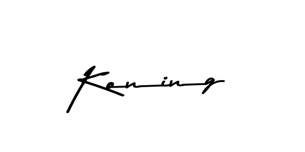 Koning stylish signature style. Best Handwritten Sign (Asem Kandis PERSONAL USE) for my name. Handwritten Signature Collection Ideas for my name Koning. Koning signature style 9 images and pictures png