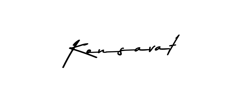 Konsavat stylish signature style. Best Handwritten Sign (Asem Kandis PERSONAL USE) for my name. Handwritten Signature Collection Ideas for my name Konsavat. Konsavat signature style 9 images and pictures png