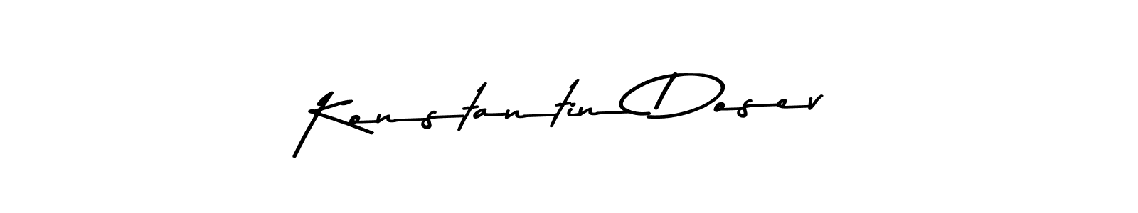 How to make Konstantin Dosev name signature. Use Asem Kandis PERSONAL USE style for creating short signs online. This is the latest handwritten sign. Konstantin Dosev signature style 9 images and pictures png