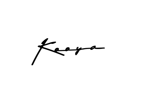 Use a signature maker to create a handwritten signature online. With this signature software, you can design (Asem Kandis PERSONAL USE) your own signature for name Kooya. Kooya signature style 9 images and pictures png