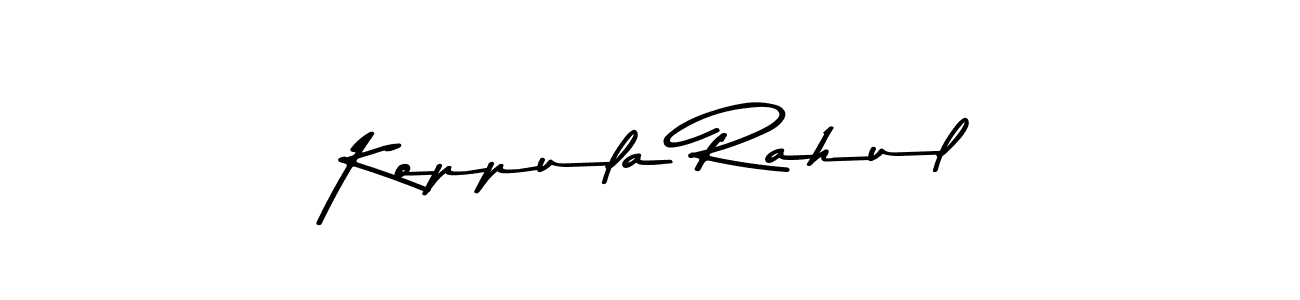 Make a beautiful signature design for name Koppula Rahul. With this signature (Asem Kandis PERSONAL USE) style, you can create a handwritten signature for free. Koppula Rahul signature style 9 images and pictures png