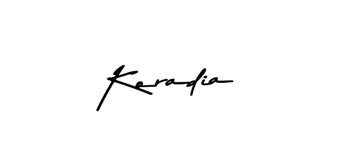 How to make Koradia signature? Asem Kandis PERSONAL USE is a professional autograph style. Create handwritten signature for Koradia name. Koradia signature style 9 images and pictures png