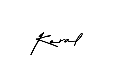 How to Draw Koral signature style? Asem Kandis PERSONAL USE is a latest design signature styles for name Koral. Koral signature style 9 images and pictures png