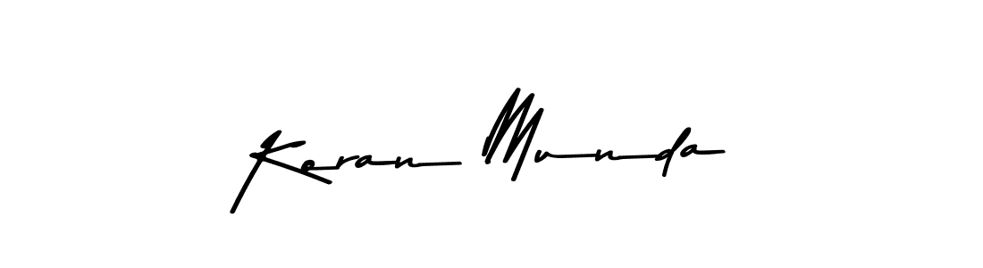 Similarly Asem Kandis PERSONAL USE is the best handwritten signature design. Signature creator online .You can use it as an online autograph creator for name Koran Munda. Koran Munda signature style 9 images and pictures png