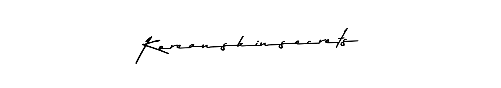Here are the top 10 professional signature styles for the name Koreanskinsecrets. These are the best autograph styles you can use for your name. Koreanskinsecrets signature style 9 images and pictures png