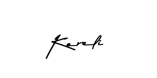 You should practise on your own different ways (Asem Kandis PERSONAL USE) to write your name (Koreli) in signature. don't let someone else do it for you. Koreli signature style 9 images and pictures png