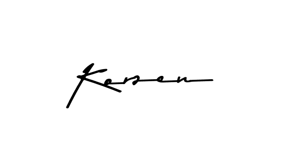 Make a short Korzen signature style. Manage your documents anywhere anytime using Asem Kandis PERSONAL USE. Create and add eSignatures, submit forms, share and send files easily. Korzen signature style 9 images and pictures png