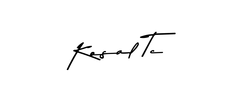 Similarly Asem Kandis PERSONAL USE is the best handwritten signature design. Signature creator online .You can use it as an online autograph creator for name Kosal Tc. Kosal Tc signature style 9 images and pictures png