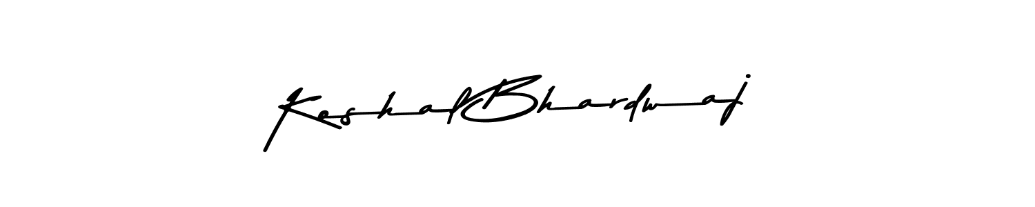 Create a beautiful signature design for name Koshal Bhardwaj. With this signature (Asem Kandis PERSONAL USE) fonts, you can make a handwritten signature for free. Koshal Bhardwaj signature style 9 images and pictures png