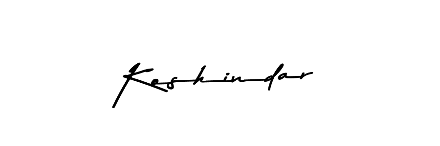 Make a beautiful signature design for name Koshindar. With this signature (Asem Kandis PERSONAL USE) style, you can create a handwritten signature for free. Koshindar signature style 9 images and pictures png