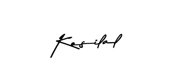 How to make Kosilal name signature. Use Asem Kandis PERSONAL USE style for creating short signs online. This is the latest handwritten sign. Kosilal signature style 9 images and pictures png