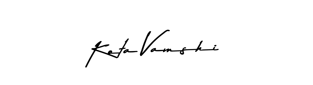 The best way (Asem Kandis PERSONAL USE) to make a short signature is to pick only two or three words in your name. The name Kota Vamshi include a total of six letters. For converting this name. Kota Vamshi signature style 9 images and pictures png