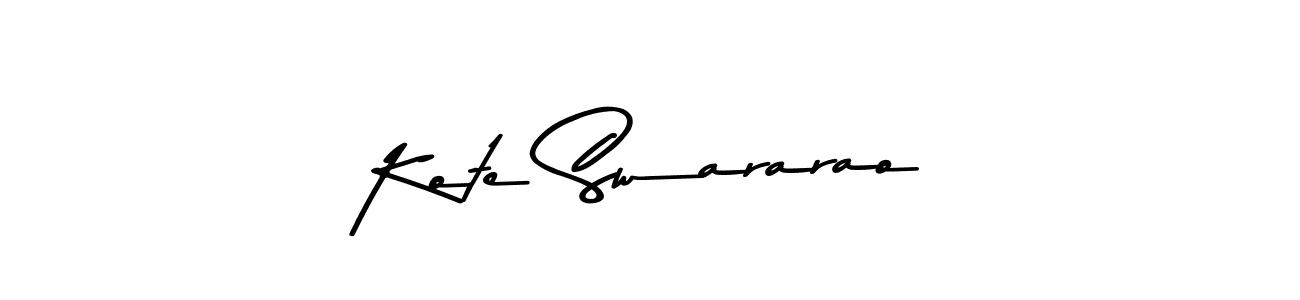 Design your own signature with our free online signature maker. With this signature software, you can create a handwritten (Asem Kandis PERSONAL USE) signature for name Kote Swararao. Kote Swararao signature style 9 images and pictures png