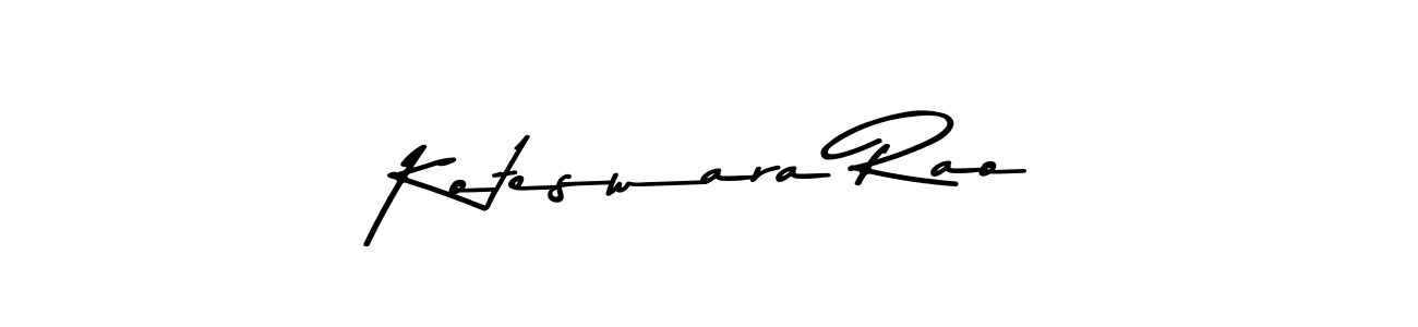 Make a beautiful signature design for name Koteswara Rao. With this signature (Asem Kandis PERSONAL USE) style, you can create a handwritten signature for free. Koteswara Rao signature style 9 images and pictures png