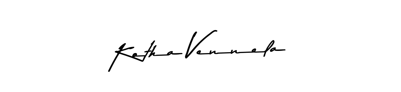 How to make Kotha Vennela signature? Asem Kandis PERSONAL USE is a professional autograph style. Create handwritten signature for Kotha Vennela name. Kotha Vennela signature style 9 images and pictures png