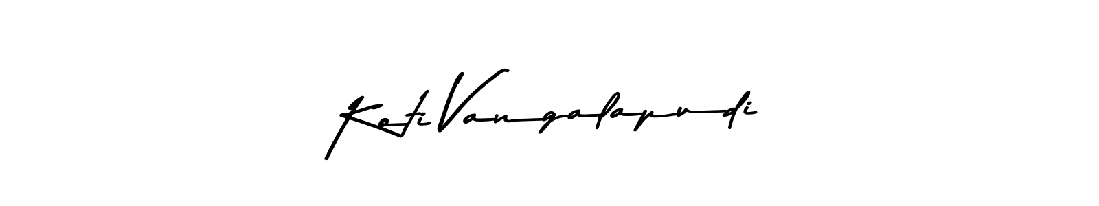 Also we have Koti Vangalapudi name is the best signature style. Create professional handwritten signature collection using Asem Kandis PERSONAL USE autograph style. Koti Vangalapudi signature style 9 images and pictures png