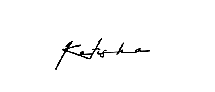 Use a signature maker to create a handwritten signature online. With this signature software, you can design (Asem Kandis PERSONAL USE) your own signature for name Kotisha. Kotisha signature style 9 images and pictures png