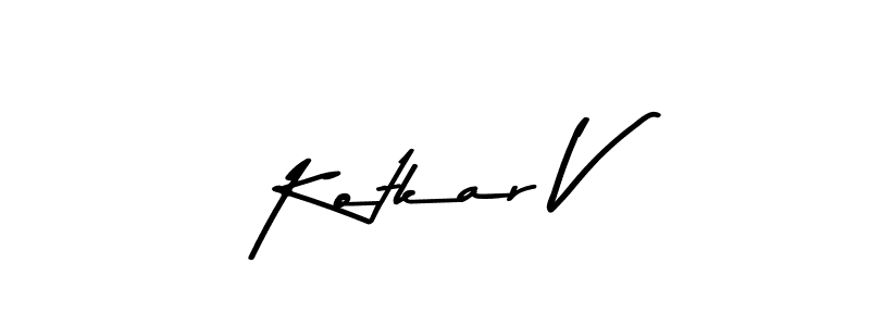 Use a signature maker to create a handwritten signature online. With this signature software, you can design (Asem Kandis PERSONAL USE) your own signature for name Kotkar V. Kotkar V signature style 9 images and pictures png