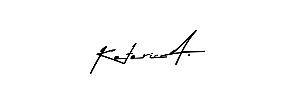 Design your own signature with our free online signature maker. With this signature software, you can create a handwritten (Asem Kandis PERSONAL USE) signature for name Kotoric A.. Kotoric A. signature style 9 images and pictures png